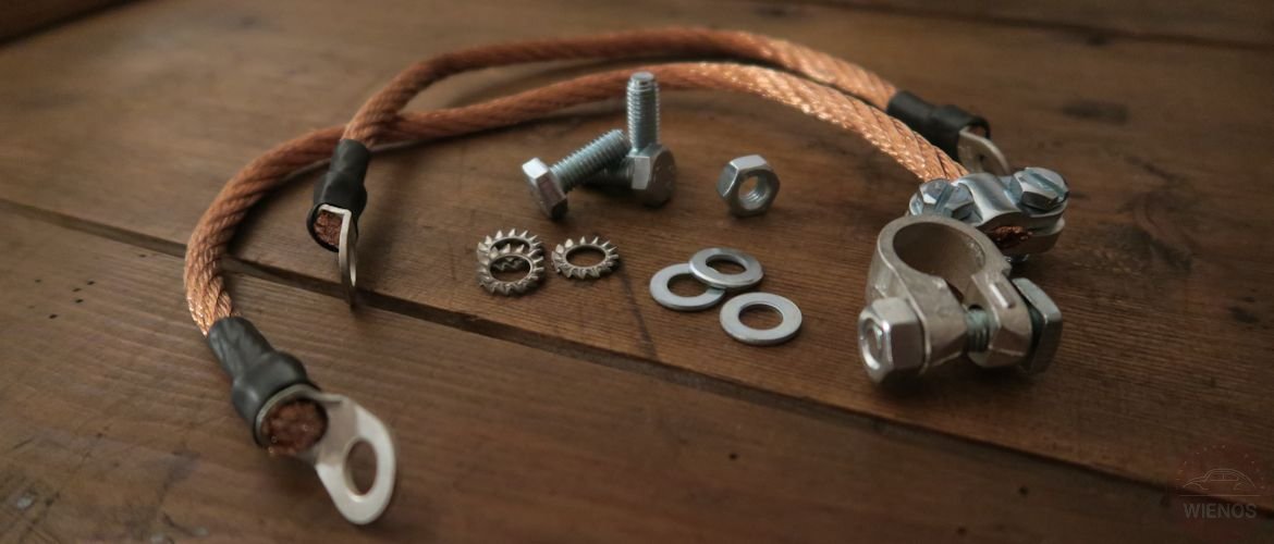 Massekabel mit Anbaumaterial